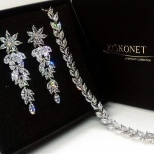 KOKONET KOMPLET ŚLUBNY MOREE SILVER + ROSANA SILVER