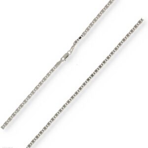 LEKSUS GOLD&AMP;SILVER SREBRNY ŁAŃCUSZEK SPLOT VALENTINO 50CM - PR. 925