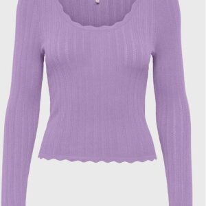 ONLY Sweter Dee 15259708 Fioletowy Regular Fit